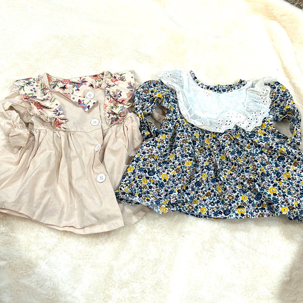 2 baby girl fall dresses